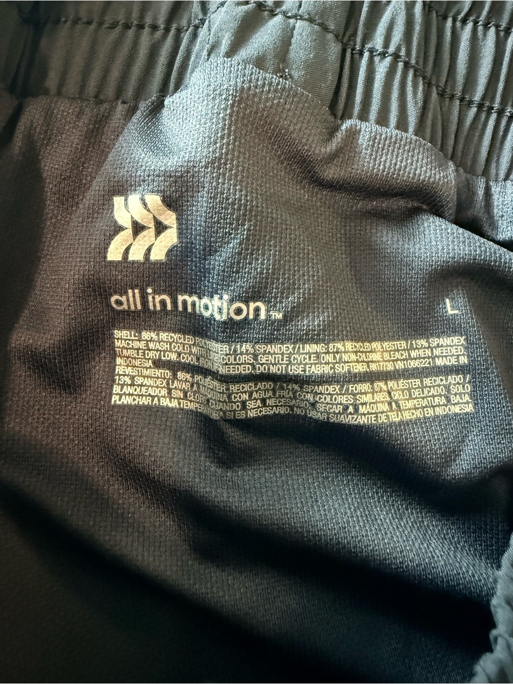 all in motion - Blue Smocked-Waist High-Rise Woven Athletic Shorts - Picture 6 of 13
